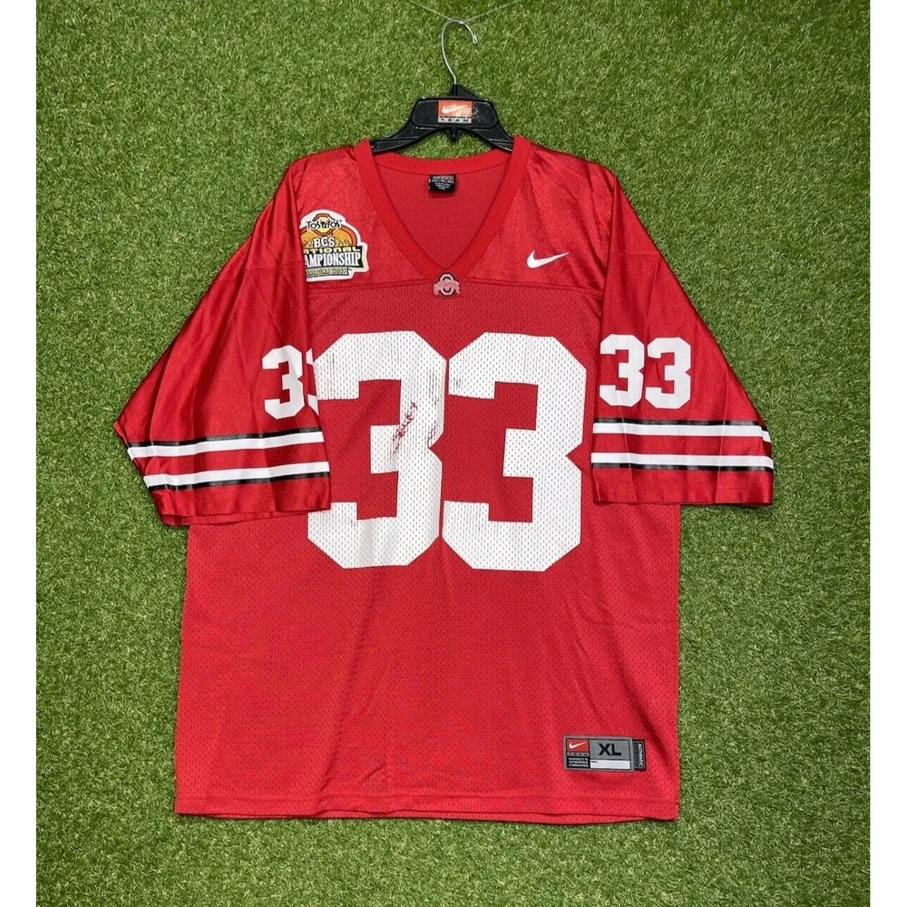 Nike Ohio State Jersey  Mens Size Extra Large XL Joe Gantz #33 2007 Championship